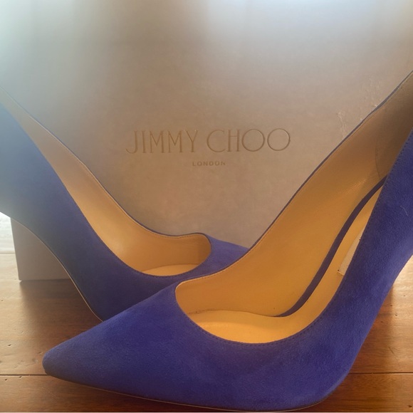 Jimmy Choo 100 Suede Cobalt blue size 40 - Picture 4 of 7